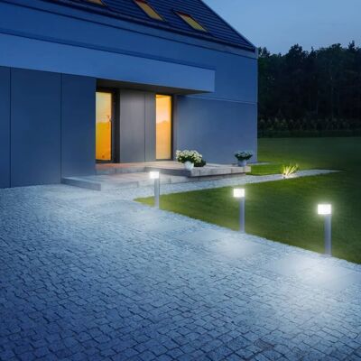 Steinel Lampa słupkowa z czujnikiem GL 80 LED IHF CUBO, 055486 Steinel Lampa słupkowa z czujnikiem GL 80 LED IHF CUBO, 055486