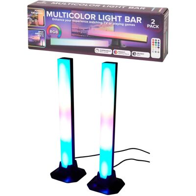 Inna producent ŚWIETLNE SŁUPKI PASKI RGB WIELOKOLOROWE Inna producent ŚWIETLNE SŁUPKI PASKI RGB WIELOKOLOROWE