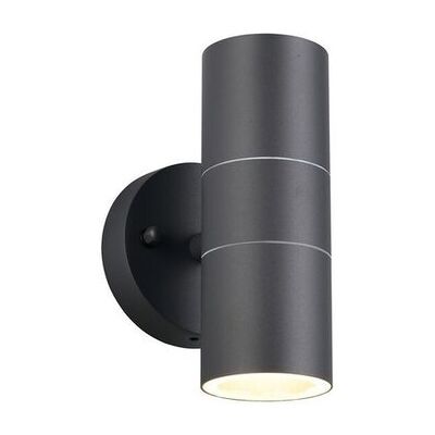 TRIO Lampa ścienna zewnętrzna TURIA 2xGU10 5W IP44 - czarny TRIO Lampa ścienna zewnętrzna TURIA 2xGU10 5W IP44 - czarny