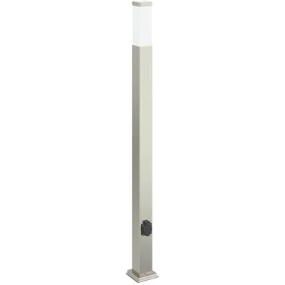 Inny producent vidaXL Słupek oświetleniowy z gniazdem 110 cm, stal nierdzewna IP44 Inny producent vidaXL Słupek oświetleniowy z gniazdem 110 cm, stal nierdzewna IP44
