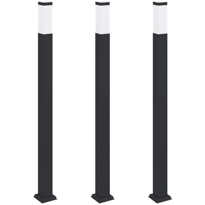 Inny producent vidaXL Słupki oświetleniowe 3 szt. 110 cm czarne IP44 Inny producent vidaXL Słupki oświetleniowe 3 szt. 110 cm czarne IP44