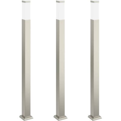Inny producent Vidaxl Słupki Oświetleniowe 3 Szt. 110 Cm Stal Nierdzewna Ip44 Inny producent Vidaxl Słupki Oświetleniowe 3 Szt. 110 Cm Stal Nierdzewna Ip44