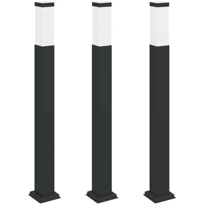 Inny producent Vidaxl Słupki Oświetleniowe 3 Szt. 80 Cm, Czarne, Ip44 Inny producent Vidaxl Słupki Oświetleniowe 3 Szt. 80 Cm, Czarne, Ip44