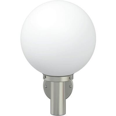 vidaXL Zewnętrzna lampa ścienna Srebrny 28 x 25 x 38 cm vidaXL Zewnętrzna lampa ścienna Srebrny 28 x 25 x 38 cm