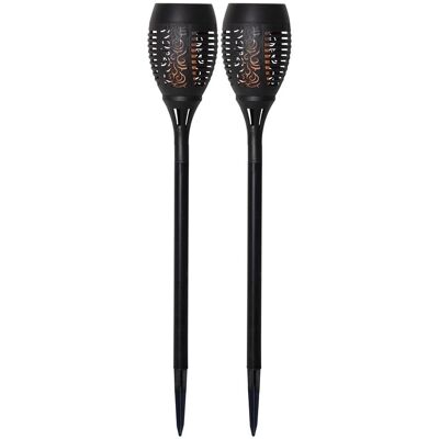 STAR TRADING Zestaw 2x lampion ogrodowy Led solarny FLAME efekt płomienia STAR TRADING Zestaw 2x lampion ogrodowy Led solarny FLAME efekt płomienia