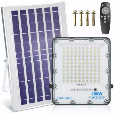 Interlook Zestaw Naświetlacz LED 100W + Panel solarny 6V/8W z pilotem 2500lm, 6000mAh, IP66 Interlook Zestaw Naświetlacz LED 100W + Panel solarny 6V/8W z pilotem 2500lm, 6000mAh, IP66