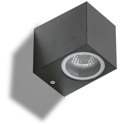 AZzardo Zewnętrzna Lampa Minimalistyczna Rimini Szara Ip54 Cube AZzardo Zewnętrzna Lampa Minimalistyczna Rimini Szara Ip54 Cube