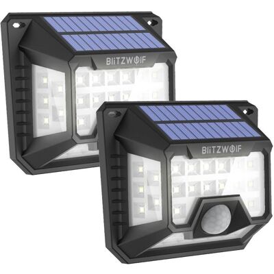 Zewnętrzna lampa solarna LED Blitzwolf BW-OLT3 z czujnikiem zmierzchu i zmierzchu, 1200mAh Zewnętrzna lampa solarna LED Blitzwolf BW-OLT3 z czujnikiem zmierzchu i zmierzchu, 1200mAh