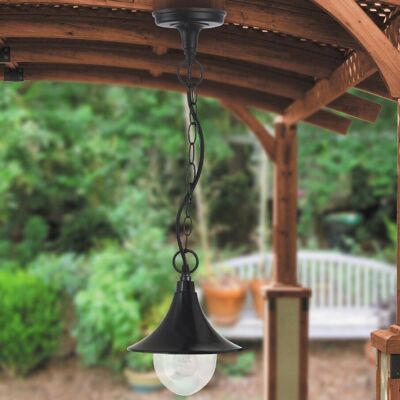 RABALUX - Zewnętrzna lampa wisząca - Czarny metal - Ø24,5cm - 114cm - IP44 RABALUX - Zewnętrzna lampa wisząca - Czarny metal - Ø24,5cm - 114cm - IP44