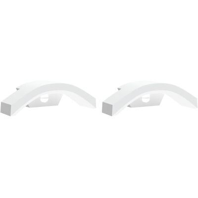 VMP Zewnętrzne kinkiety LED z czujnikami, 2 szt., białe, aluminium VMP Zewnętrzne kinkiety LED z czujnikami, 2 szt., białe, aluminium