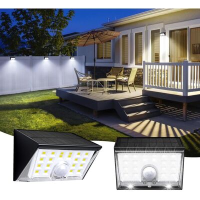 Inny producent Zewnętrzne lampy solarne z czujnikiem ruchu, super jasne soczewki, lampa ścienna zewnętrzna z 4 trybami, wodoszczelność IP65, lampy solarne do ogrod.. Inny producent Zewnętrzne lampy solarne z czujnikiem ruchu, super jasne soczewki, lampa ścienna zewnętrzna z 4 trybami, wodoszczelność IP65, lampy solarne do ogrod..