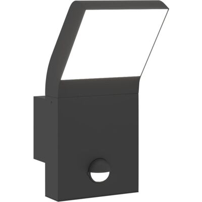 VMP Zewnętrzny kinkiet LED z czujnikiem, czarny, odlewane aluminium VMP Zewnętrzny kinkiet LED z czujnikiem, czarny, odlewane aluminium