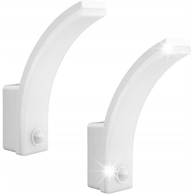 Maclean 2x lampa LED ścienna ogrodowa kinkiet czujnik ruchu zmierzchu IP65 biała Maclean 2x lampa LED ścienna ogrodowa kinkiet czujnik ruchu zmierzchu IP65 biała