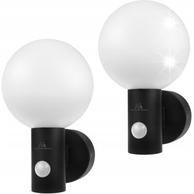 Maclean 2x lampa LED zewnętrzna czujnik ruchu zmierzchu IP65 ścienna kinkiet 15W Maclean 2x lampa LED zewnętrzna czujnik ruchu zmierzchu IP65 ścienna kinkiet 15W