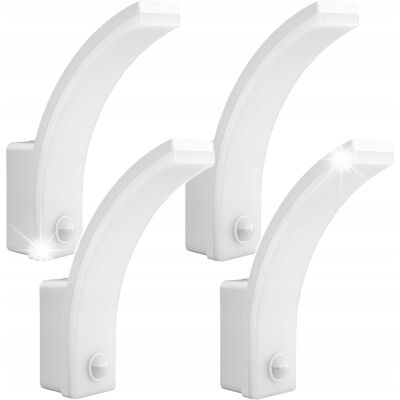 Maclean 4x lampa LED ogrodowa ścienna czujnik ruchu zmierzchu kinkiet IP65 biała Maclean 4x lampa LED ogrodowa ścienna czujnik ruchu zmierzchu kinkiet IP65 biała
