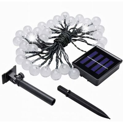 Inny producent Girlanda Solarna Ogrodowa Świetlna Zewnętrzna Lampki Żarówki 10m 100 LED Inny producent Girlanda Solarna Ogrodowa Świetlna Zewnętrzna Lampki Żarówki 10m 100 LED