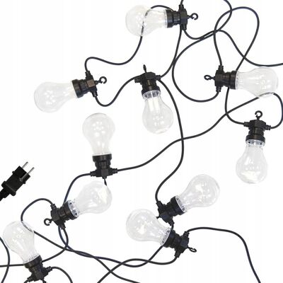 ProGarden GIRLANDA ŚWIETLNA OGRODOWA BALKONOWA 10żarówek LED ProGarden GIRLANDA ŚWIETLNA OGRODOWA BALKONOWA 10żarówek LED