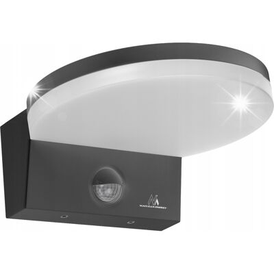 Maclean Lampa LED z czujnikiem ruchu zmierzchu zewnętrzna IP65 ścienna 15W szara Maclean Lampa LED z czujnikiem ruchu zmierzchu zewnętrzna IP65 ścienna 15W szara