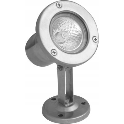 Lampa oprawa do oczka wodnego lub basenu stal nierdzewna srebrna IP68 SU-MA Lampa oprawa do oczka wodnego lub basenu stal nierdzewna srebrna IP68 SU-MA