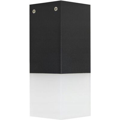 Lampa oprawa sufitowa zewnętrzna czarna biała tuba prostokątna 20 cm SU-MA Lampa oprawa sufitowa zewnętrzna czarna biała tuba prostokątna 20 cm SU-MA