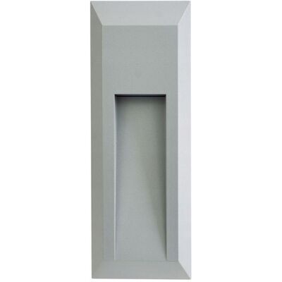 Lampa oprawa zewnętrzna natynkowa LED szara prostokątna 2700K IP65 SU-MA Lampa oprawa zewnętrzna natynkowa LED szara prostokątna 2700K IP65 SU-MA