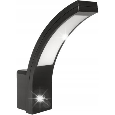 Lampa ścienna zewnętrzna elewacyjna LED IP54 10W czarna Maclean MCE343 B Lampa ścienna zewnętrzna elewacyjna LED IP54 10W czarna Maclean MCE343 B