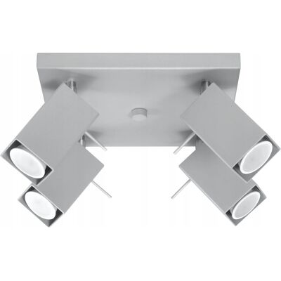 Lampa sufitowa MERIDA 4 Szary Sollux Lighting SL.0458 Lampa sufitowa MERIDA 4 Szary Sollux Lighting SL.0458