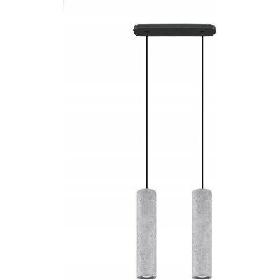 Lampa Wisząca LUVO 2 Beton Czarny Szary IP20 Sollux Lighting Lampa Wisząca LUVO 2 Beton Czarny Szary IP20 Sollux Lighting