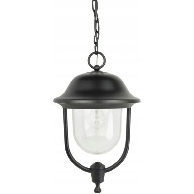Lampa wisząca ogrodowa latarenka tarasowa klasyczna czarna IP43 SU-MA Lampa wisząca ogrodowa latarenka tarasowa klasyczna czarna IP43 SU-MA