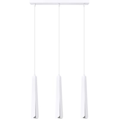 SOLLUX LIGHTING Lampa wisząca potrójna nowoczesna biała nad stół wyspę bar blat 3pkt Sollux SOLLUX LIGHTING Lampa wisząca potrójna nowoczesna biała nad stół wyspę bar blat 3pkt Sollux