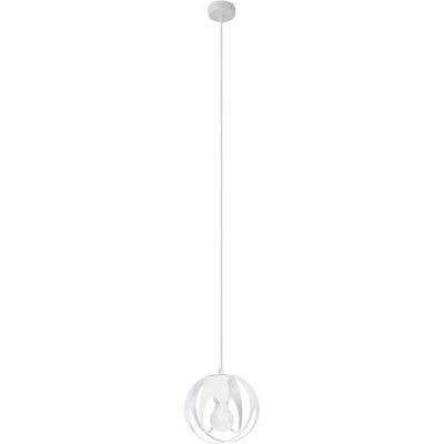 SOLLUX LIGHTING Lampa wisząca Sollux TULOS biała metal E27 15W IP20 16x125 cm SOLLUX LIGHTING Lampa wisząca Sollux TULOS biała metal E27 15W IP20 16x125 cm