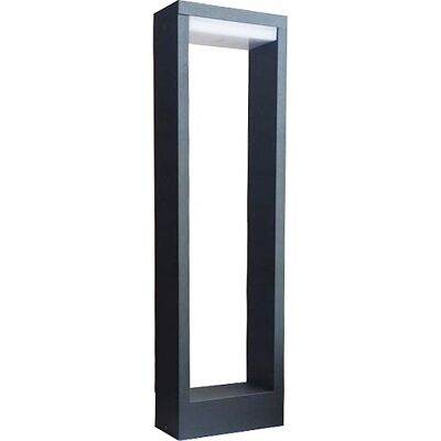 Lampa zewnętrzna słupek ogrodowy LED szara prostokątna 50 cm IP54 SU-MA Lampa zewnętrzna słupek ogrodowy LED szara prostokątna 50 cm IP54 SU-MA