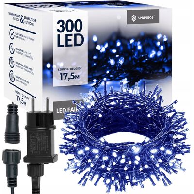 Springos Lampki Choinkowe 300 Led Zewnętrzne Stałe Światło Kurtyna Świetlna Ip44 Springos Lampki Choinkowe 300 Led Zewnętrzne Stałe Światło Kurtyna Świetlna Ip44