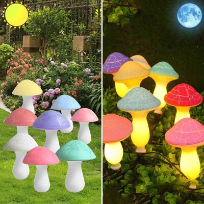 Inny producent Lampy 8 Sztuk Oświetlenie Led Słoneczne Grzybki Ogrodowe Dekoracyjne Inny producent Lampy 8 Sztuk Oświetlenie Led Słoneczne Grzybki Ogrodowe Dekoracyjne