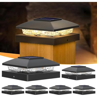 Inny producent Lampy Solarne 6 Sztuk Ogrodzeniowe Nasadki Na Słupki Wodoszczelne Ip65 Inny producent Lampy Solarne 6 Sztuk Ogrodzeniowe Nasadki Na Słupki Wodoszczelne Ip65