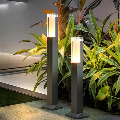 Inny producent LED lampa zewnętrzna 6W czarna ciepła ZTWLEED 3000K IP65 40 cm 2 szt. Inny producent LED lampa zewnętrzna 6W czarna ciepła ZTWLEED 3000K IP65 40 cm 2 szt.