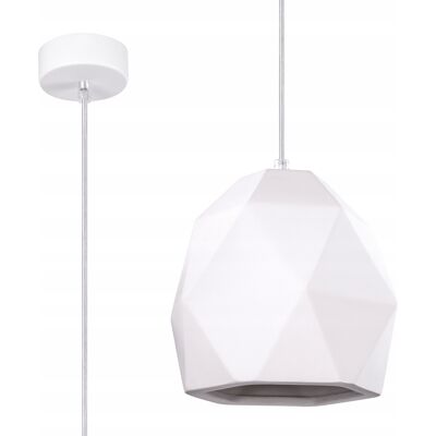 Sollux Lighting Lampa Wisząca Ceramiczna Biała Brylant MINT 1xE27 15W Sollux Lighting Lampa Wisząca Ceramiczna Biała Brylant MINT 1xE27 15W