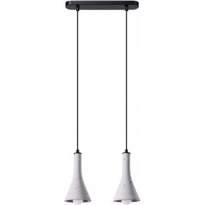 Sollux Lighting Lampa Wisząca REA Szara 2xE14 Beton Industrialna Sollux Lighting Lampa Wisząca REA Szara 2xE14 Beton Industrialna