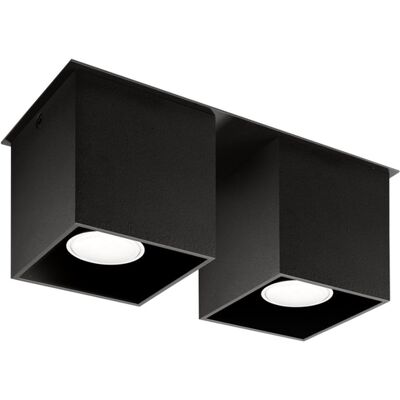 Sollux Lighting Spot QUAD 2 Czarny, 40W, GU10, Metal, IP20 Sollux Lighting Spot QUAD 2 Czarny, 40W, GU10, Metal, IP20