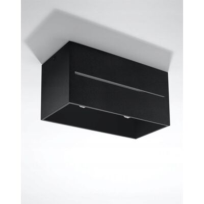 Sollux Lighting Spot Sufitowy LOBO MAXI Czarny 2xG9 8W Prostopadłościan Sollux Lighting Spot Sufitowy LOBO MAXI Czarny 2xG9 8W Prostopadłościan