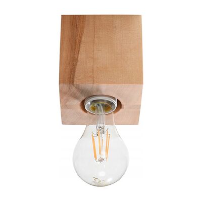 Spot sufitowy ARIZ drewno naturalne E27 60W IP20 Sollux Lighting Spot sufitowy ARIZ drewno naturalne E27 60W IP20 Sollux Lighting