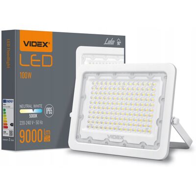 Videx LUCA Naświetlacz LED 100W IP65 5000K 9000lm Biały Videx LUCA Naświetlacz LED 100W IP65 5000K 9000lm Biały