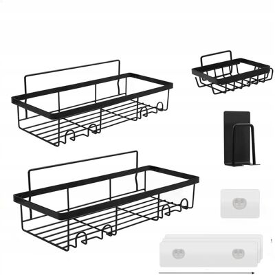 inna (Inny) 3x Półka prysznicowa pod prysznic organizer z przyssawką bez wiercenia 4w1 inna (Inny) 3x Półka prysznicowa pod prysznic organizer z przyssawką bez wiercenia 4w1