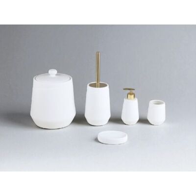 Inny producent Akcesoria Łazienkowe WHITE 5 Tlg T169 Inny producent Akcesoria Łazienkowe WHITE 5 Tlg T169