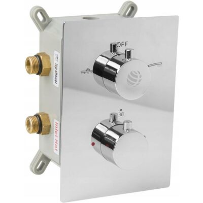 Hydroland Bateria Natryskowa Podtynkowa Termostatyczna 2-Funkcyjna Nero/senja Chrom Hydroland Bateria Natryskowa Podtynkowa Termostatyczna 2-Funkcyjna Nero/senja Chrom
