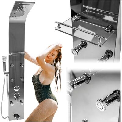 ZOLTA TRADE Bateria panel prysznicowy chrome deszczownica nowoczesny natrysk ZOLTA TRADE Bateria panel prysznicowy chrome deszczownica nowoczesny natrysk