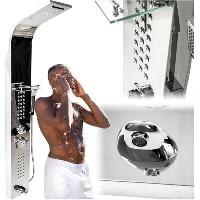 ZOLTA TRADE Bateria panel prysznicowy chrome nowoczesny zestaw natryskowy ZOLTA TRADE Bateria panel prysznicowy chrome nowoczesny zestaw natryskowy