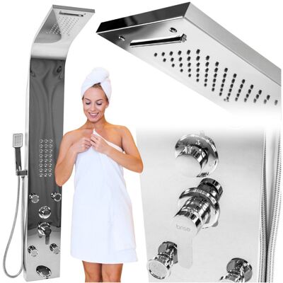 ZOLTA TRADE Bateria panel prysznicowy chrome zestaw natryskowy deszczownica premium ZOLTA TRADE Bateria panel prysznicowy chrome zestaw natryskowy deszczownica premium