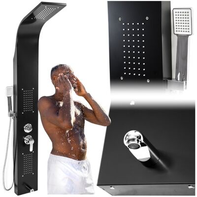 ZOLTA TRADE Bateria panel prysznicowy mat black nowoczesny elegancki ZOLTA TRADE Bateria panel prysznicowy mat black nowoczesny elegancki