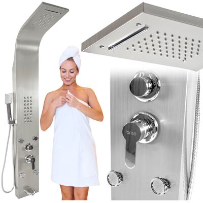 ZOLTA TRADE Bateria panel prysznicowy nickel zestaw natryskowy z deszczownicą ZOLTA TRADE Bateria panel prysznicowy nickel zestaw natryskowy z deszczownicą